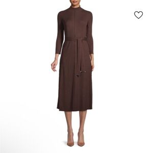 Calvin Klein Brown Midi Dress